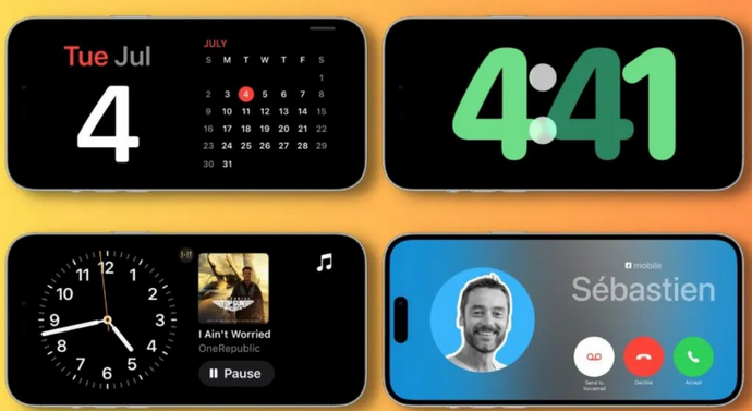 浑江苹果手机维修分享iOS17横屏充电待机显示有什么好处 