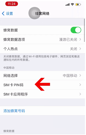 浑江苹果14维修网分享如何给iPhone14的SIM卡设置密码 