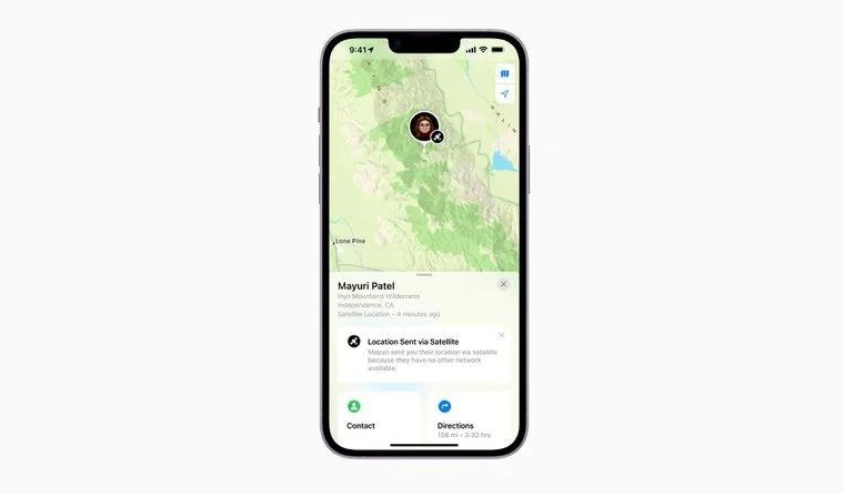 浑江苹果14维修分享iPhone14系列中 FindMy功能通过卫星分享位置方法教程 